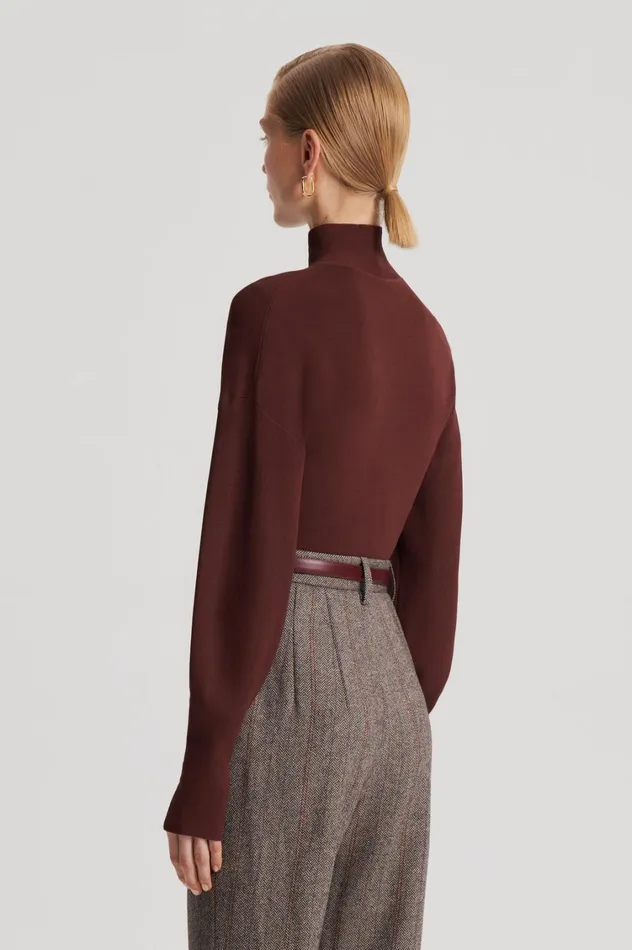 Tops Women Scanlan Theodore COCOON SLEEVE TOP Burgundy Tops Women Scanlan Theodore COCOON SLEEVE TOP Burgundy