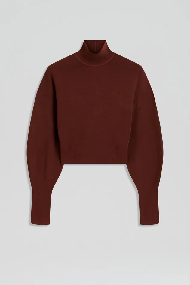 Tops Women Scanlan Theodore COCOON SLEEVE TOP Burgundy Tops Women Scanlan Theodore COCOON SLEEVE TOP Burgundy