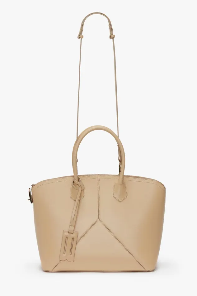 Tote Bags Women Victoria Beckham Victoria Bag In Sesame Leather Tote Bags Women Victoria Beckham Victoria Bag In Sesame Leather