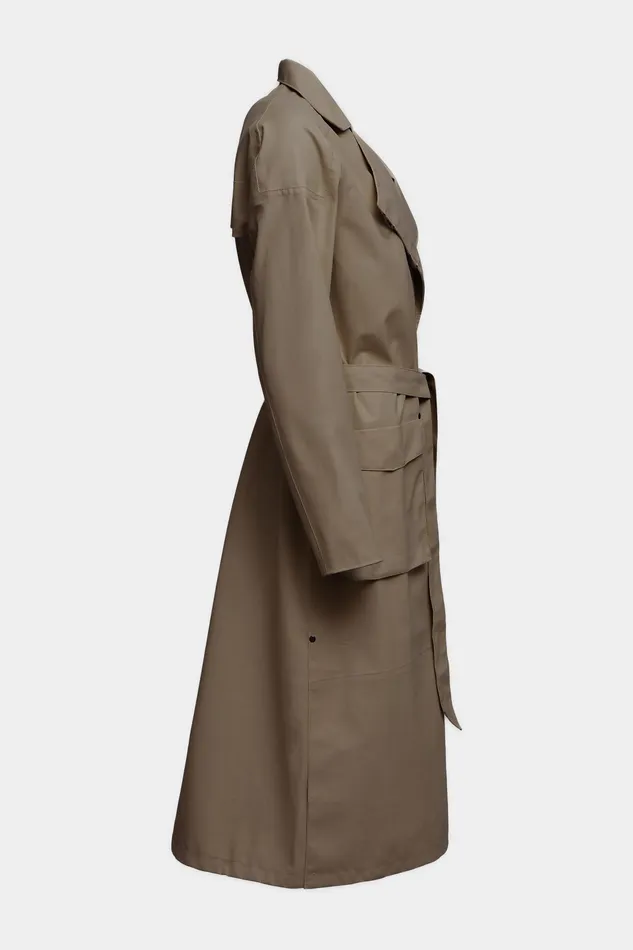 Trench Coats Women Stutterheim Kista Lightweight Trench Coat Mole