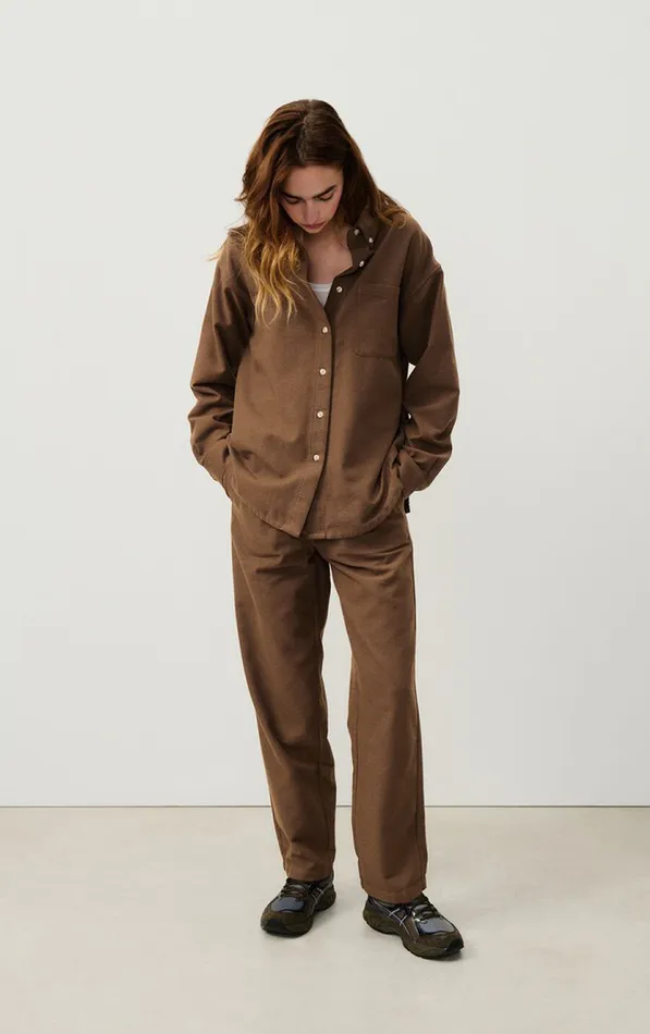 Trousers Dakota Melange Candied Chestnut Women American Vintage Trousers Trousers Dakota Melange Candied Chestnut Women American Vintage Trousers