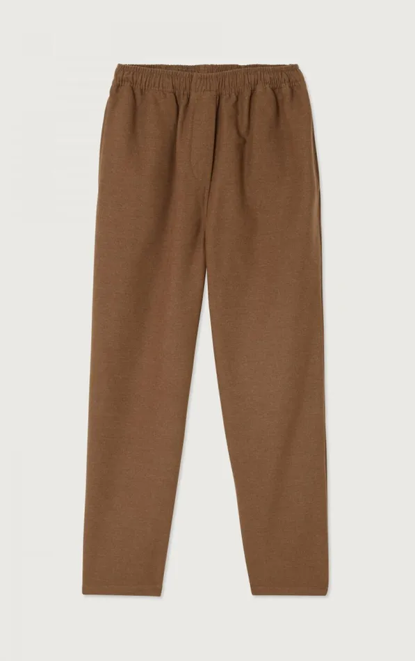 Trousers Dakota Melange Candied Chestnut Women American Vintage Trousers Trousers Dakota Melange Candied Chestnut Women American Vintage Trousers