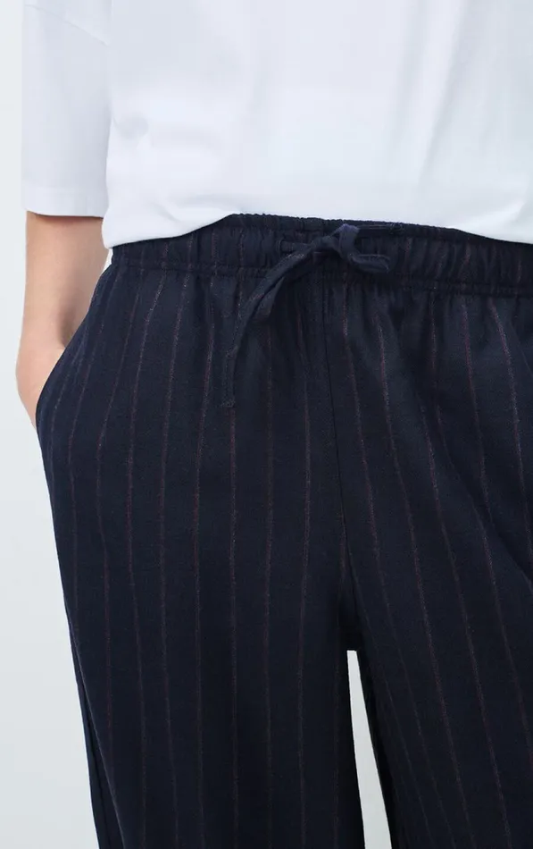 Trousers Dirow Navy Stripes Women American Vintage Trousers Trousers Dirow Navy Stripes Women American Vintage Trousers