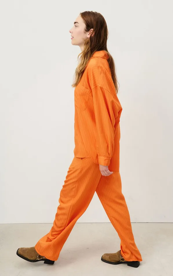 Trousers Okyrow Striped Cinnamon Women American Vintage Trousers Trousers Okyrow Striped Cinnamon Women American Vintage Trousers