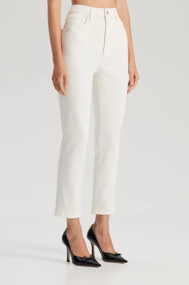 Trousers Women Scanlan Theodore HIGH RISE STRAIGHT CROP JEAN Natural115 Trousers Women Scanlan Theodore HIGH RISE STRAIGHT CROP JEAN Natural115
