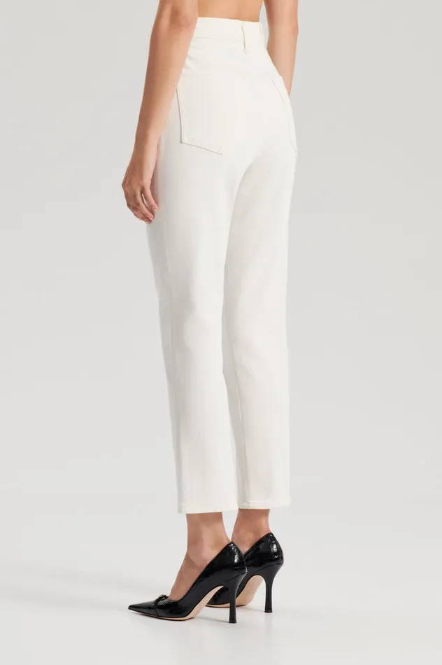 Trousers Women Scanlan Theodore HIGH RISE STRAIGHT CROP JEAN Natural115 Trousers Women Scanlan Theodore HIGH RISE STRAIGHT CROP JEAN Natural115