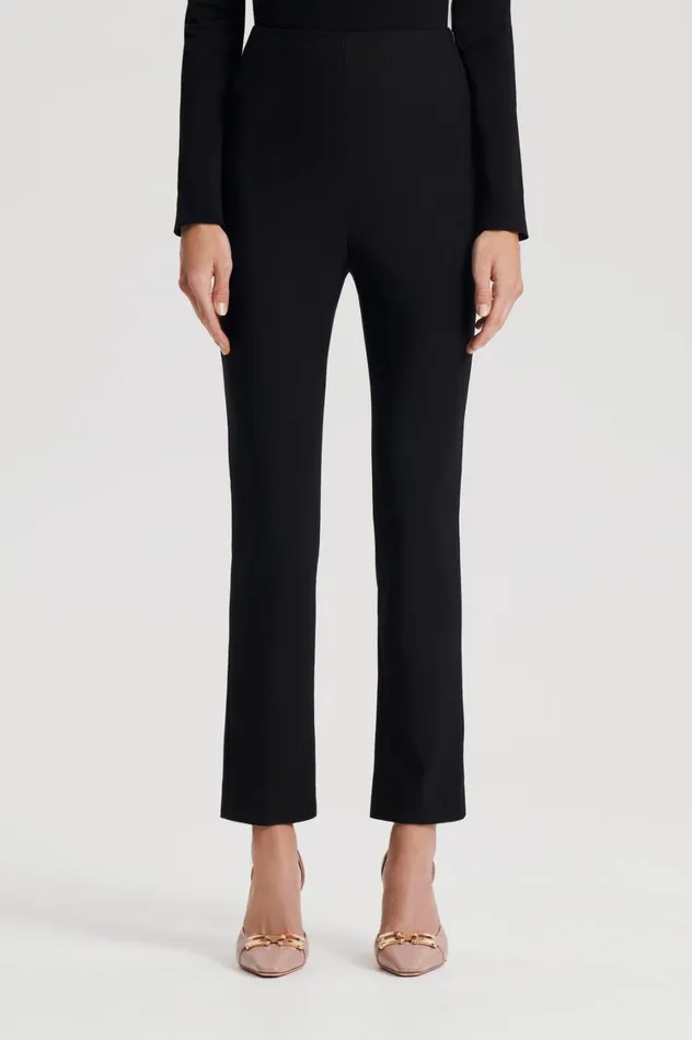 Trousers Women Scanlan Theodore ITALIAN HIGHWAIST SLIM TROUSER Black Trousers Women Scanlan Theodore ITALIAN HIGHWAIST SLIM TROUSER Black