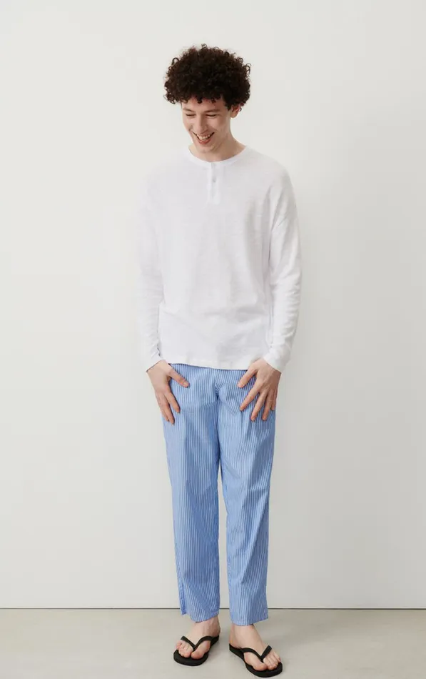 Trousers Zatybay Aqua Stripes Men American Vintage Trousers Trousers Zatybay Aqua Stripes Men American Vintage Trousers