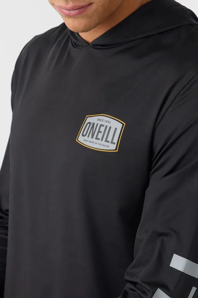TRVLR UPF HOODED SNAP LONG SLEEVE PULLOVER Black Men O039NEILL Featured