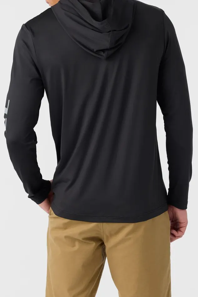 TRVLR UPF HOODED SNAP LONG SLEEVE PULLOVER Black Men O039NEILL Featured