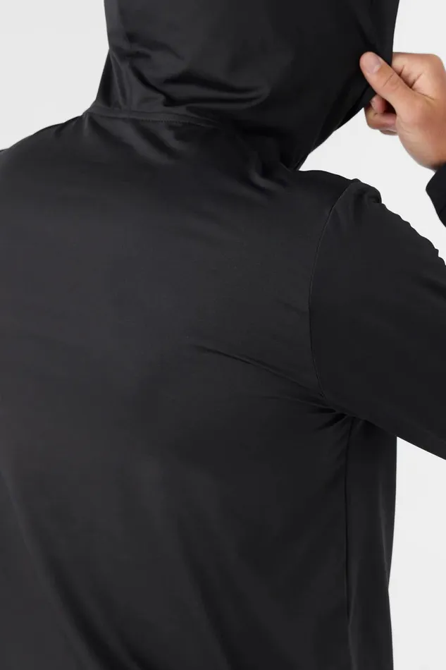 TRVLR UPF HOODED SNAP LONG SLEEVE PULLOVER Black Men O039NEILL Featured