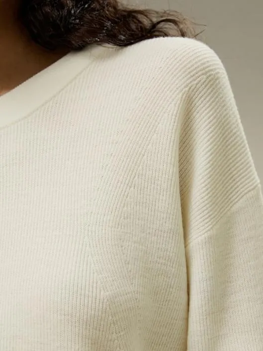 Ultrafine Merino Wool Crewneck Women Lilysilk Knitwear