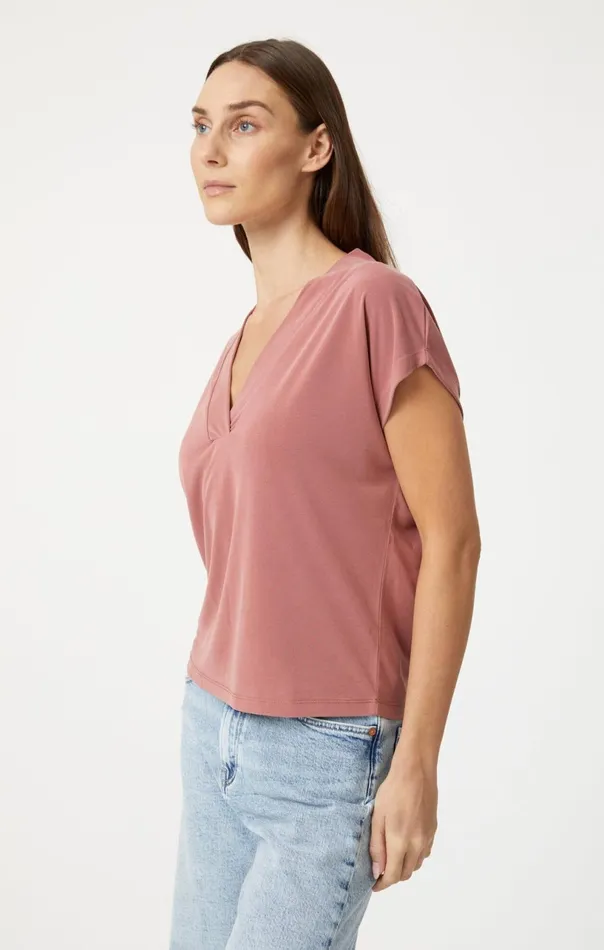 VNeck Shirt In Canyon Rose Women Mavi Jeans Shirts VNeck Shirt In Canyon Rose Women Mavi Jeans Shirts