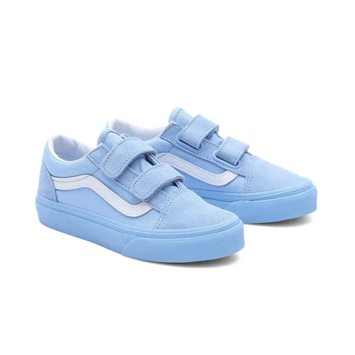 Vans Classics Kids Old Skool Hook And Loop Shoes 48 Years Blue