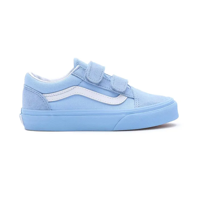 Vans Classics Kids Old Skool Hook And Loop Shoes 48 Years Blue