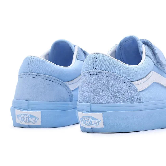 Vans Classics Kids Old Skool Hook And Loop Shoes 48 Years Blue