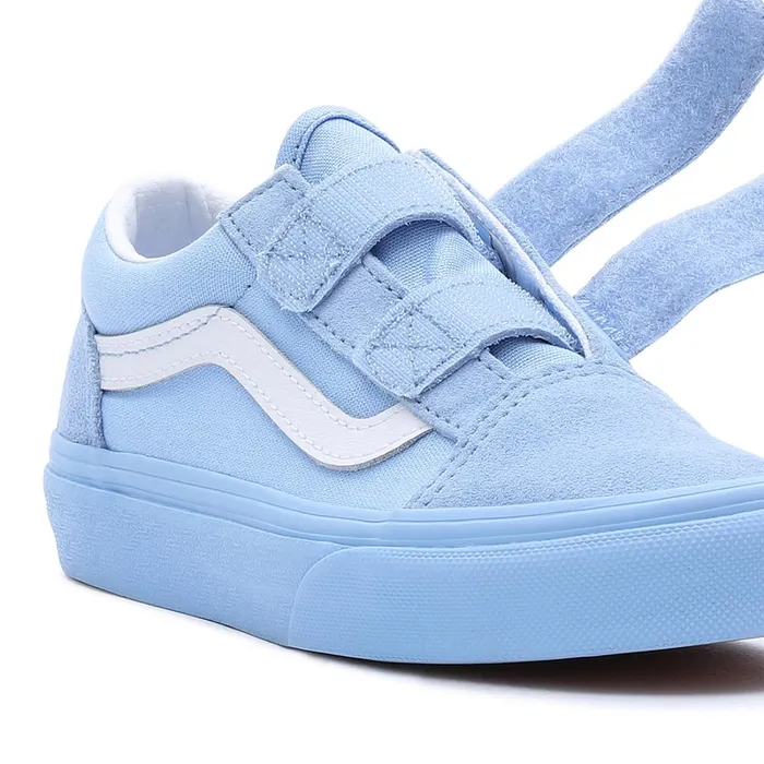 Vans Classics Kids Old Skool Hook And Loop Shoes 48 Years Blue