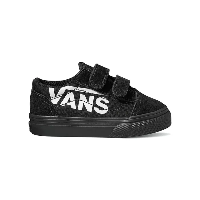Vans Classics Kids Toddler Logo Old Skool Hook And Loop Shoes 14 Years Black