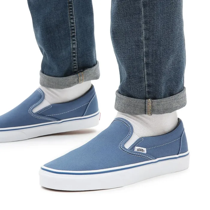Vans Classics Men Classic SlipOn Shoes Blue