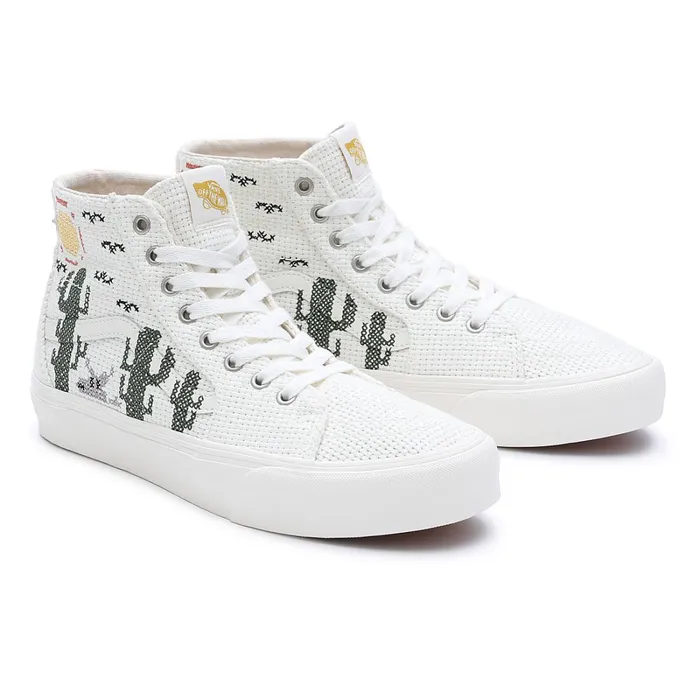 Vans Classics Men Desert Embroidery Sk8Hi Tapered VR3 Shoes White
