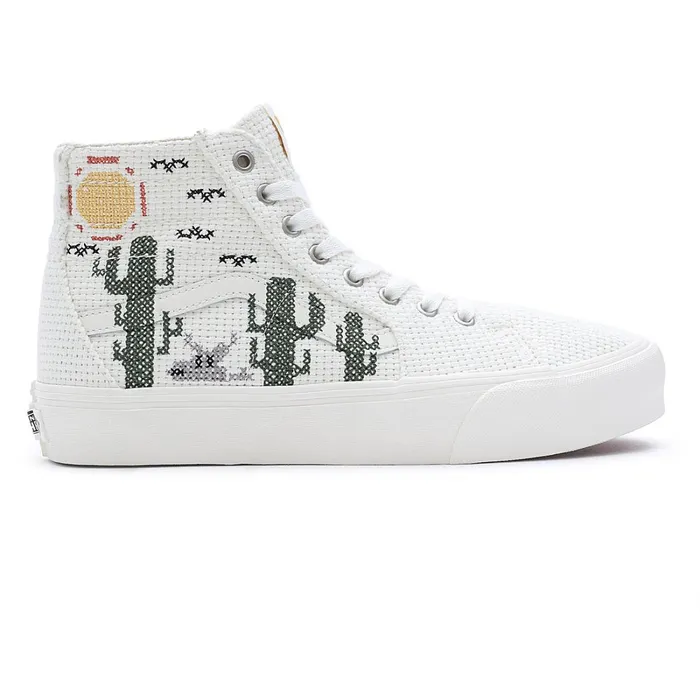 Vans Classics Men Desert Embroidery Sk8Hi Tapered VR3 Shoes White