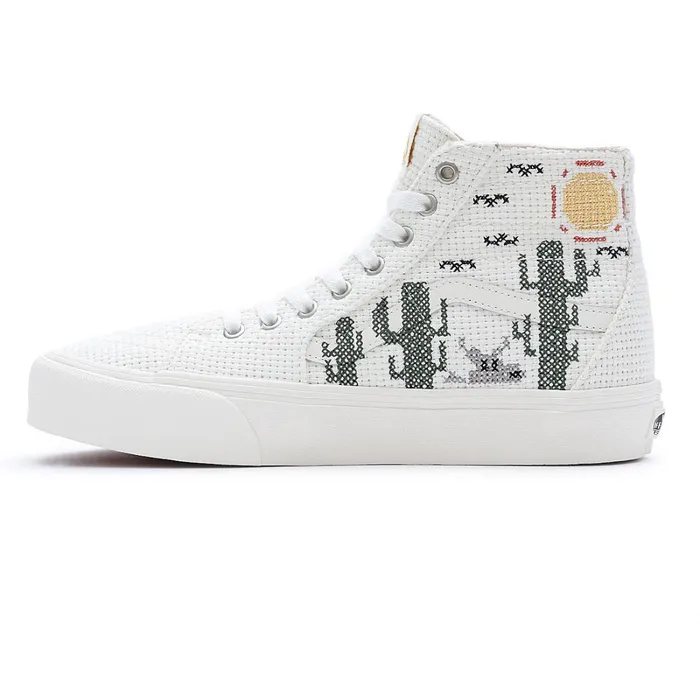 Vans Classics Men Desert Embroidery Sk8Hi Tapered VR3 Shoes White