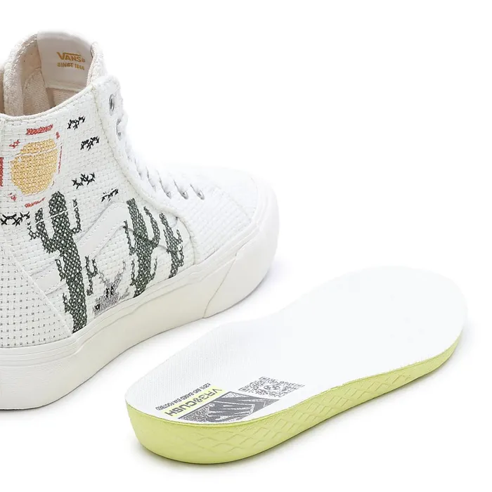 Vans Classics Men Desert Embroidery Sk8Hi Tapered VR3 Shoes White