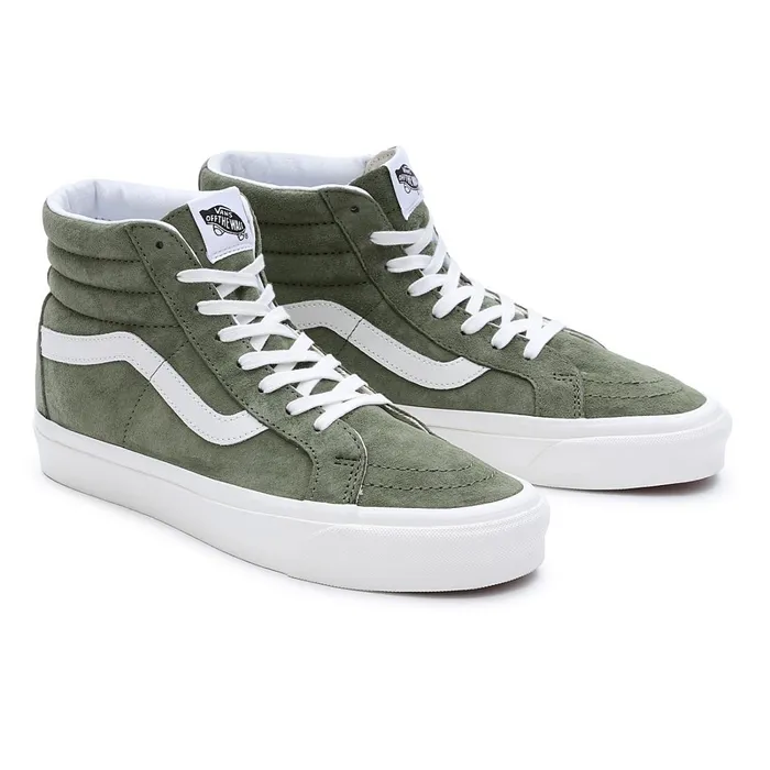Vans Classics Women Pig Suede Sk8Hi 38 DX Shoes Green