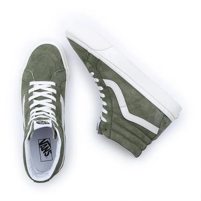 Vans Classics Women Pig Suede Sk8Hi 38 DX Shoes Green
