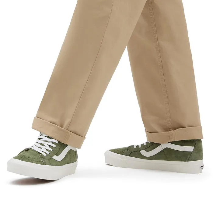Vans Classics Women Pig Suede Sk8Hi 38 DX Shoes Green
