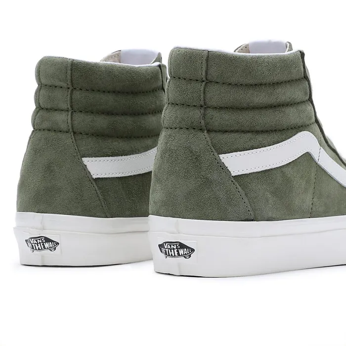 Vans Classics Women Pig Suede Sk8Hi 38 DX Shoes Green