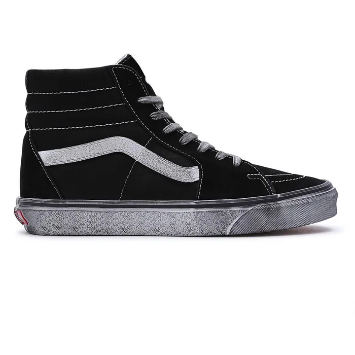 Vans Classics Women Stressed Sk8Hi Shoes Black