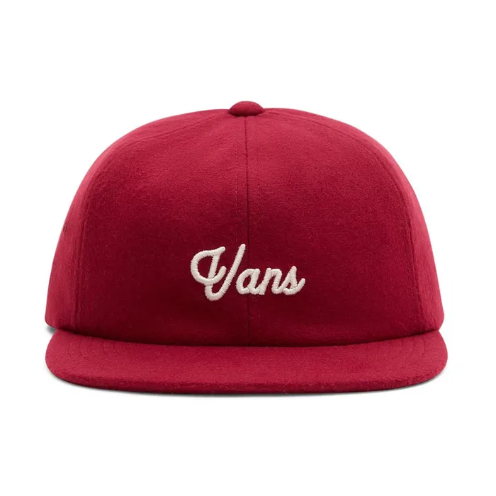 Vans Hats and Beanies Men Script Jockey Hat Red