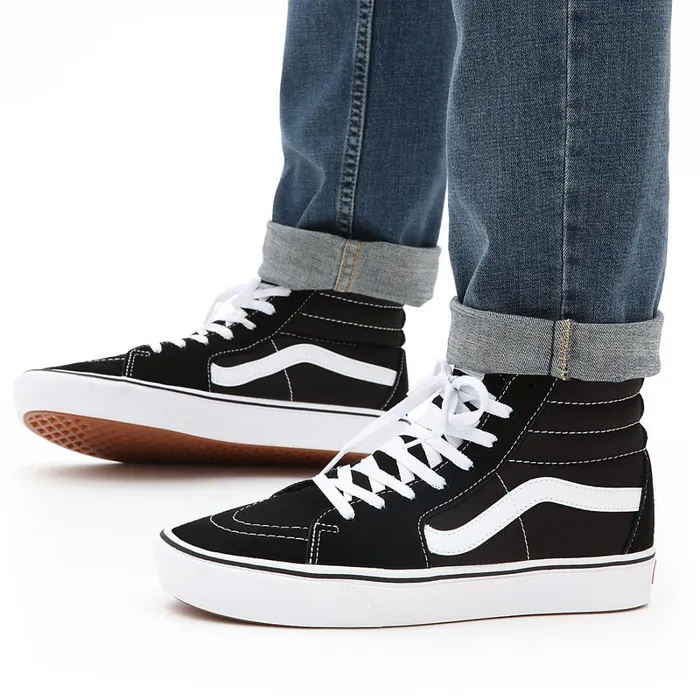 Vans HiTop Shoes Men Comfycush Sk8Hi Shoes Black