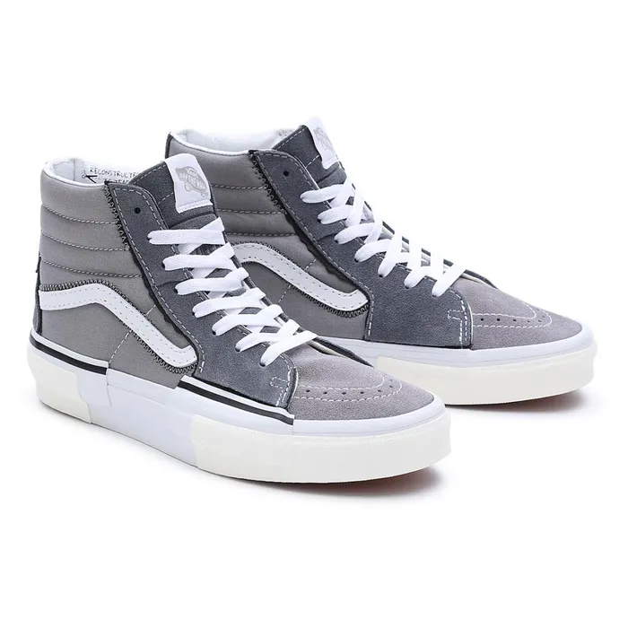 Vans HiTop Shoes Women Sk8Hi Reconstruct Shoes Grey
