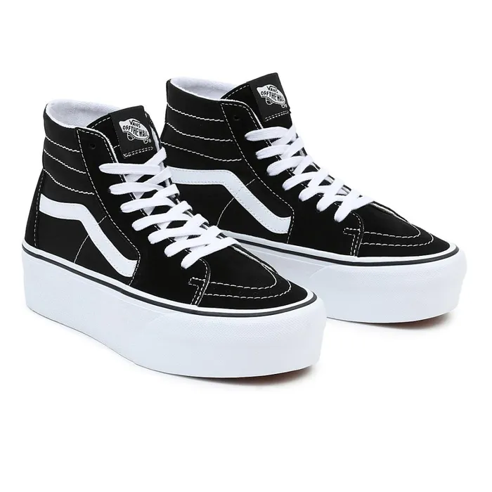 Vans HiTop Shoes Women Sk8Hi Tapered Stackform Shoes Black