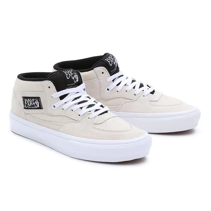 Vans HiTop Shoes Women Skate Half Cab Shoes Beige