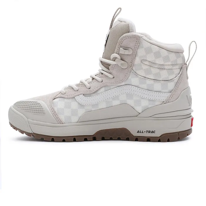 Vans HiTop Shoes Women UltraRange EXO Hi MTE2 Checkerboard Shoes Green Beige
