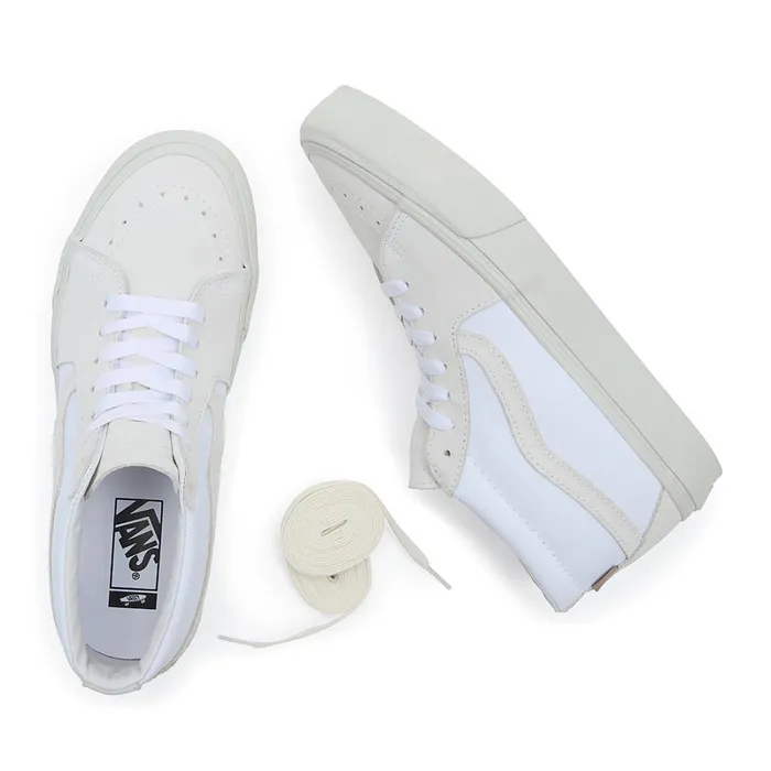Vans HiTop Shoes Women Vault By X JJJJound Sk8Mid LX Shoes White