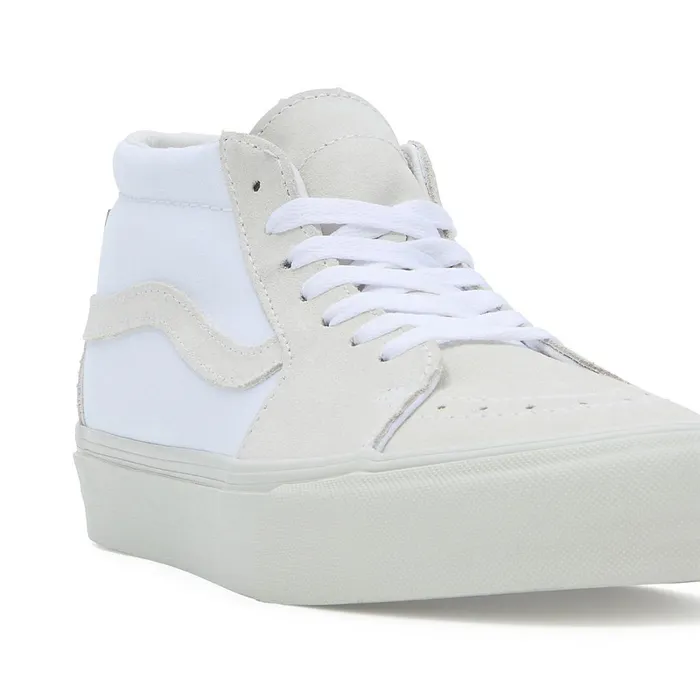 Vans HiTop Shoes Women Vault By X JJJJound Sk8Mid LX Shoes White