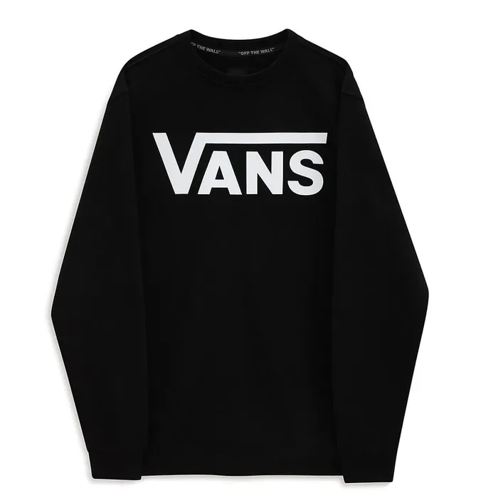 Vans Hoodies and Sweatshirts Men Classic Crew Sweater Black White