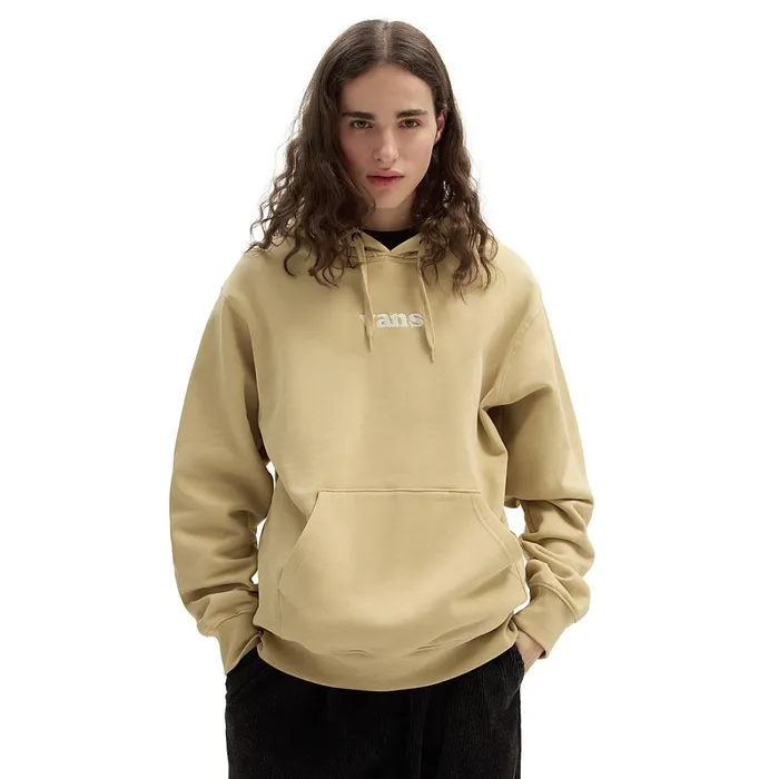 Vans Hoodies and Sweatshirts Men Lowered Loose Pullover Hoodie Beige