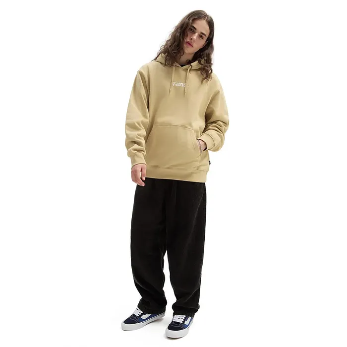 Vans Hoodies and Sweatshirts Men Lowered Loose Pullover Hoodie Beige