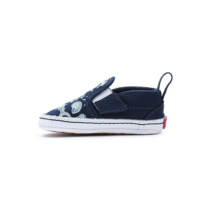 Vans Infant Shoes 01 Year Kids Infant SlipOn Hook And Loop Crib Shoes 01 Year Blue