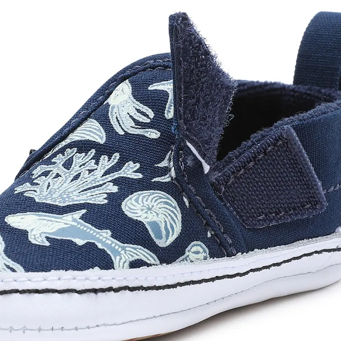 Vans Infant Shoes 01 Year Kids Infant SlipOn Hook And Loop Crib Shoes 01 Year Blue