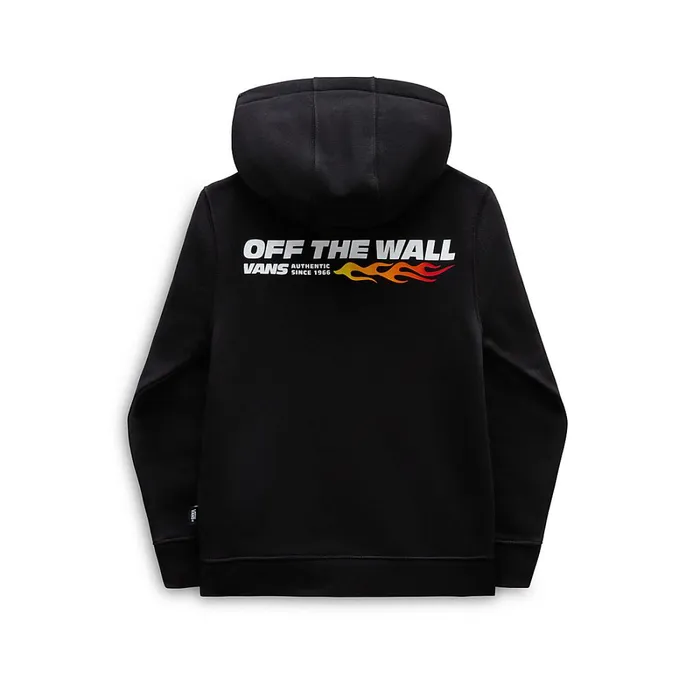 Vans Little Kids 28 Years Kids Little Up In Flames Pullover Hoodie 28 Years Black