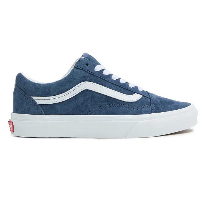 Vans Lowtop Shoes Men Old Skool Pig Suede Shoes Blue
