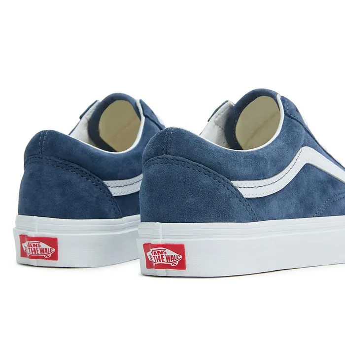 Vans Lowtop Shoes Men Old Skool Pig Suede Shoes Blue