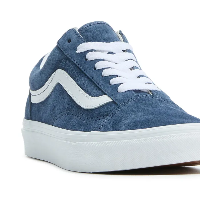Vans Lowtop Shoes Men Old Skool Pig Suede Shoes Blue