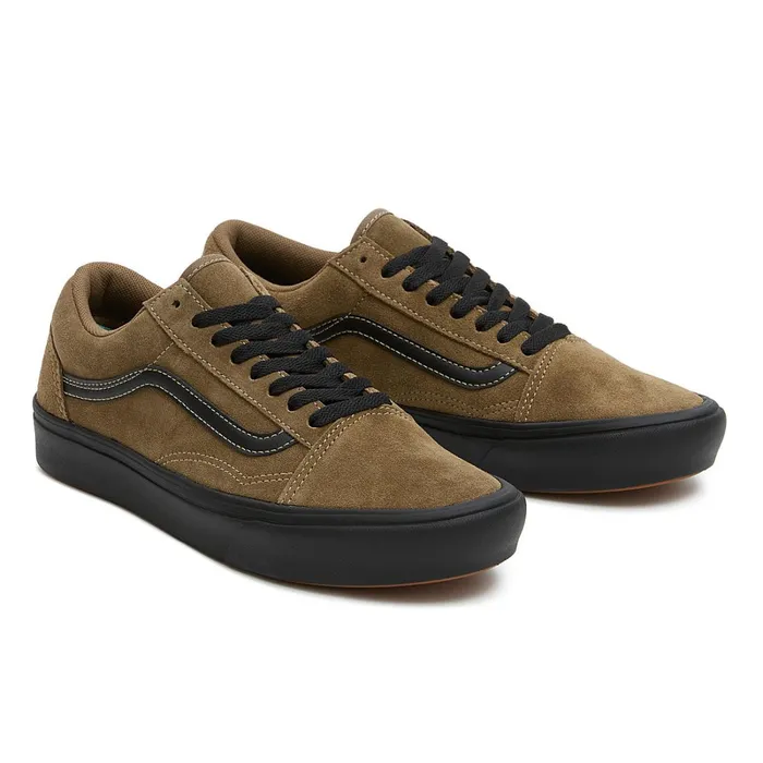 Vans Lowtop Shoes Women Old Skool ComfyCush Suede Shoes Brown